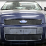 Защита радиатора "Standart" Ford Fusion (2005-2012) верх, чёрная купить недорого с доставкой в Апатиты