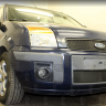 Защита радиатора "Standart" Ford Fusion (2005-2012) верх, чёрная купить недорого с доставкой в Апатиты