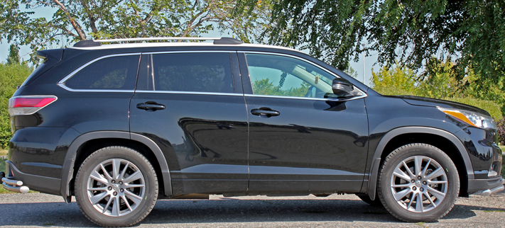 Рейлинги для Toyota Highlander (2013-2019) Серый купить недорого с доставкой в Апатиты