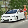 Накладки на пороги "INGS Extreem" для Honda Civic 4D (2006-2012) купить недорого с доставкой в Апатиты