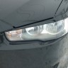 Накладки на фары (реснички) для Mitsubishi Lancer X (2007-2016) купить недорого с доставкой в Апатиты