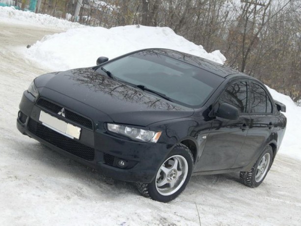 Накладки на фары (реснички) для Mitsubishi Lancer X (2007-2016) купить недорого с доставкой в Апатиты