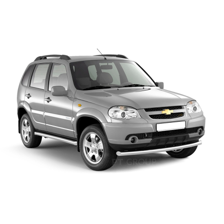 Защита переднего бампера одинарная d63мм (НПС) CHEVROLET Niv@ 2009-2020/ L@DA Niv@ 2020- купить недорого с доставкой в Апатиты