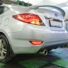 Диффузор заднего бампера var №3 (двойной выхлоп) для Hyundai Solaris (2010-2013) купить недорого с доставкой в Апатиты