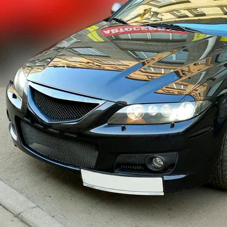 Решетка радиатора "Сетка" для Mazda 6 GG (дорестайлинг) купить недорого с доставкой в Апатиты