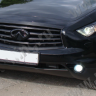 Накладки на фары (реснички) var №1 для Infiniti FX (2nd generation)(2008-2013) купить недорого с доставкой в Апатиты