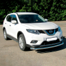 Защита переднего бампера одинарная d63мм (НПС) Nissan X-Trail (2015-н.в.) купить недорого с доставкой в Апатиты