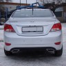 Диффузор заднего бампера var №1 (под окраску) для Hyundai Solaris (2010-2013) купить недорого с доставкой в Апатиты