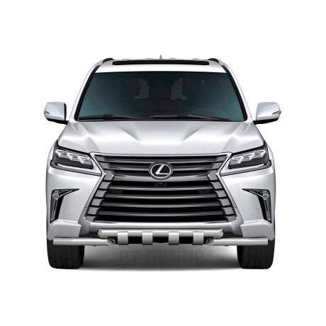 Защита переднего бампера двойная с зубьями d63/63мм (НПС) LEXUS 450D (2015-н.в.) купить недорого с доставкой в Апатиты