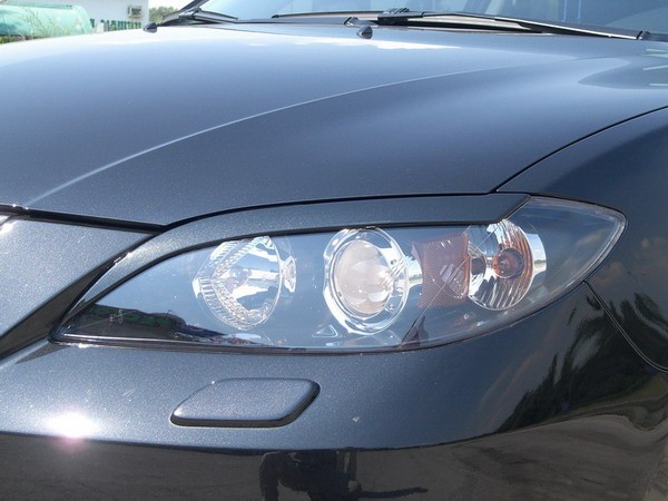 Накладки на фары (реснички) для Mazda 3 Sedan (2004-2009) купить недорого с доставкой в Апатиты