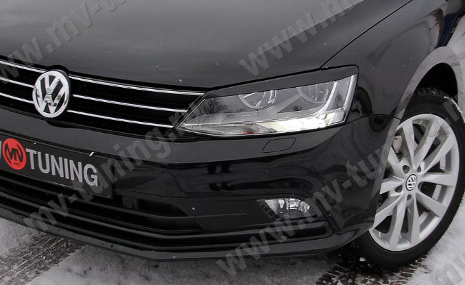 Накладки на фары (реснички) для Volkswagen Jetta VI (2010-2018) купить недорого с доставкой в Апатиты