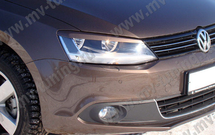 Накладки на фары (реснички) для Volkswagen Jetta VI (2010-2018) купить недорого с доставкой в Апатиты