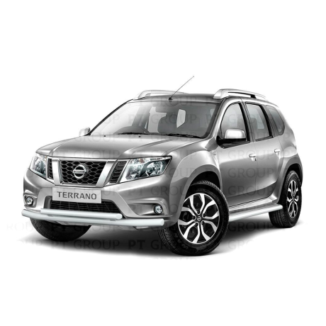 Защита переднего бампера двойная d63/51мм ИСКРА (ППК) RENAULT Duster 2016-/ NISSAN Terrano 2014- купить недорого с доставкой в Апатиты