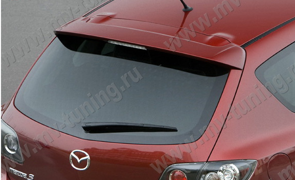 Спойлер (стоп-сигнал в комплект не входит) для Mazda 3 Hatchback (2004-2009) купить недорого с доставкой в Апатиты