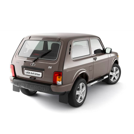 Защита порогов с накладками d76мм (НПС) L@DA "4х4 2121" 1995-/ "4x4 URBAN" 2015- купить недорого с доставкой в Апатиты