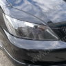 Накладки на фары (реснички) узкие var №1 для Mitsubishi Lancer IX (2003-2009) купить недорого с доставкой в Апатиты