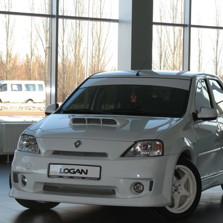 Накладка на капот "Power DM" для Renault Logan купить недорого с доставкой в Апатиты