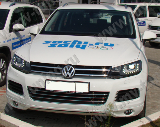 Накладки на фары (реснички) для Volkswagen Touareg (2nd generation) (2010-2015) купить недорого с доставкой в Апатиты