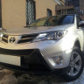 Защита радиатора "Standart" Toyota RAV4 (2012-2015) верх, чёрная купить недорого с доставкой в Апатиты