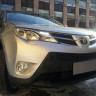 Защита радиатора "Standart" Toyota RAV4 (2012-2015) верх, чёрная купить недорого с доставкой в Апатиты