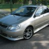 Накладка на передний бампер (сток) Toyota Corolla (120, 121 Fielder) купить недорого с доставкой в Апатиты